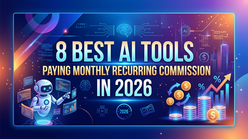 8 Best AI Tools Paying Monthly Recurring Commission In 2026