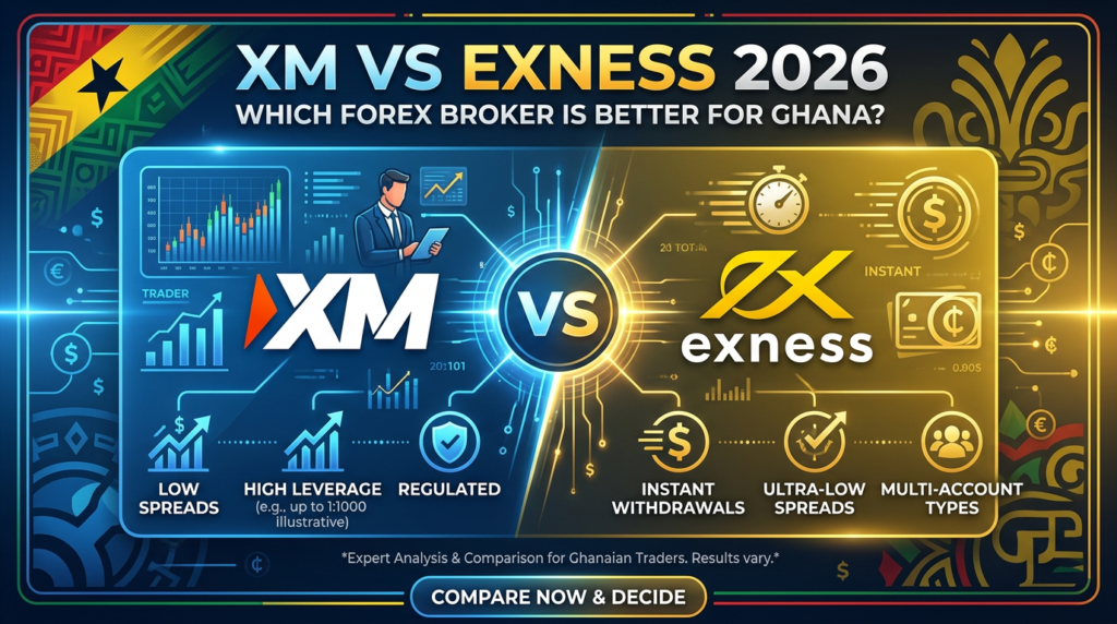 XM vs Exness 2026 – Which Forex Broker Is Better For Ghana?