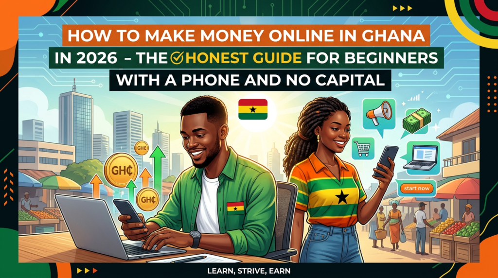 How to Make Money Online in Ghana and Africa in 2026 – The Honest Guide for Beginners With a Phone and No Capital